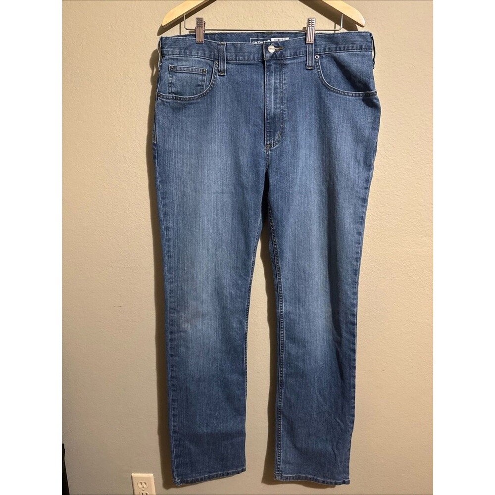 Carhartt Jeans Mens 36x34 Rugged Flex Relaxed Fit 5 Pocket Workwear BD2804-M